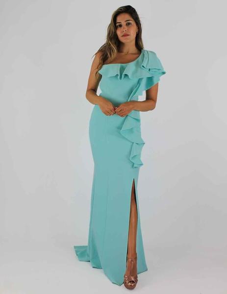 Descubrir 40+ imagen vestido verde pastel largo