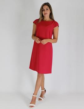 Vestido recto corto rojo