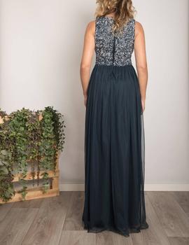 Vestido pedreria marino