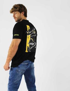 Camiseta negra print espalda