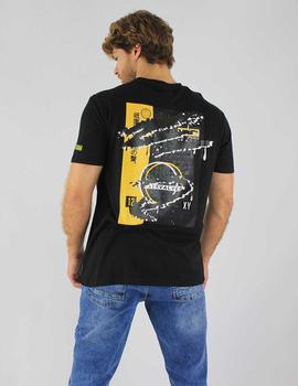Camiseta negra print espalda