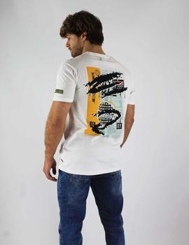 Camiseta blanca print espalda