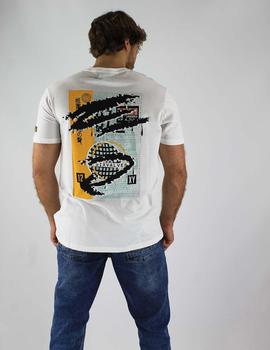 Camiseta blanca print espalda