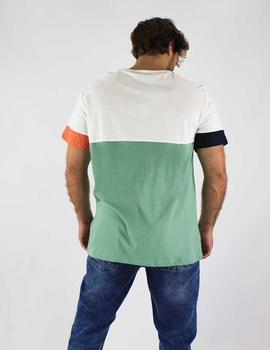 Camiseta bolsillo multicolor
