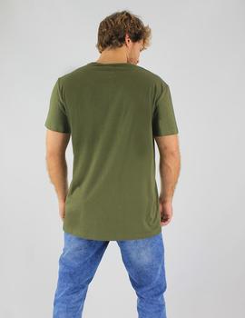Camiseta Blend militar con bolsillo