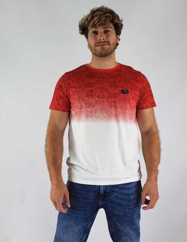 Camiseta degradé roja