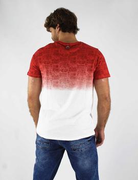 Camiseta degradé roja