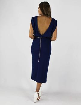 Vestido sisa cadena azul