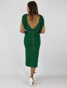 Vestido sisa cadena verde