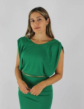 Vestido sisa cadena verde