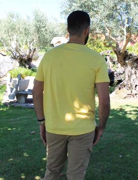 Camiseta amarilla estampado delantero