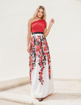 Vestido asimétrico rojo