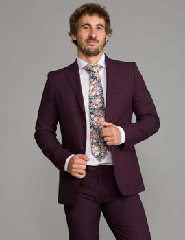 Traje Lino Clemente granate
