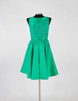 Vestido corto Carla Ruiz verde