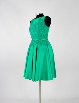 Vestido corto Carla Ruiz verde