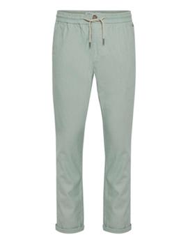 Pantalón lino gomas verde agua