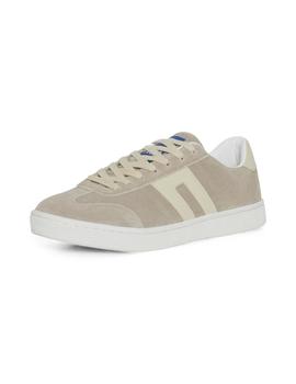 Zapatillas piel beige