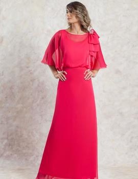 Vestido largo coral