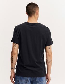 Camiseta Blend m/c serigrafiada negra c/194007