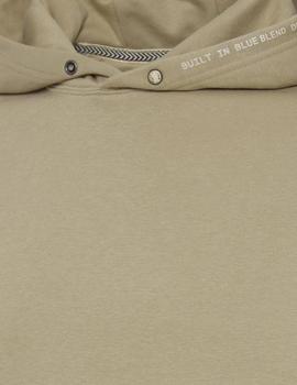 Sudadera básica capucha beige c/161104