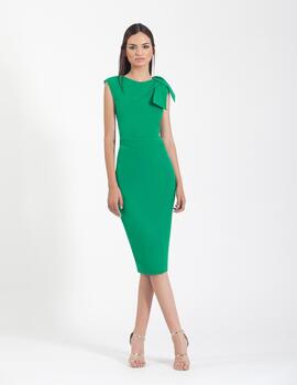 Vestido BETH midi lazada verde