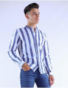 Camisa rayas blanca/marino