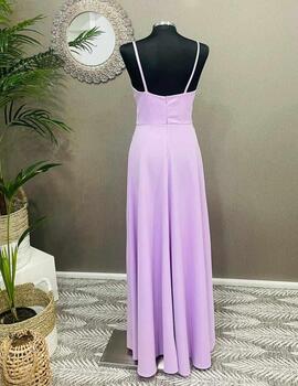 Vestido EMMA crepe malva