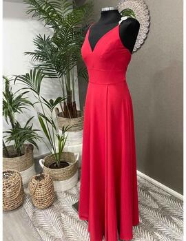 Vestido EMMA crepe rojo