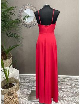 Vestido EMMA crepe rojo