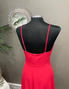 Vestido EMMA crepe rojo