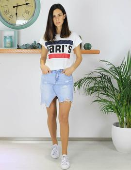 Camiseta blanca paris