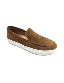 Zapato sport  mocasin serraje camel