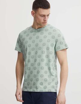 Camiseta Blend estampada verde claro c/165304