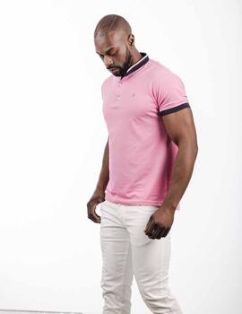 Polo Yellow Skin slim c/ fuxia