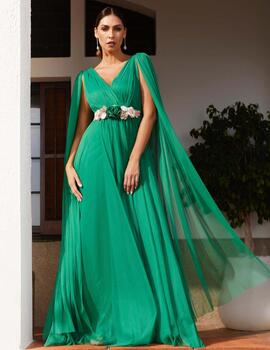 VESTIDO DAMAS CAPA VERDE