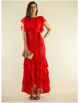 Vestido asimétrico rojo