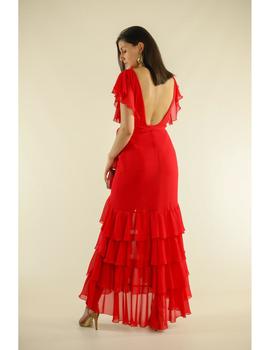 Vestido asimétrico rojo