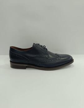 Zapato Lages piel azul