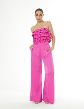 CONJUNTO PANTALON Y TOP FUCSIA