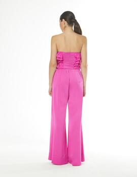 CONJUNTO PANTALON Y TOP FUCSIA