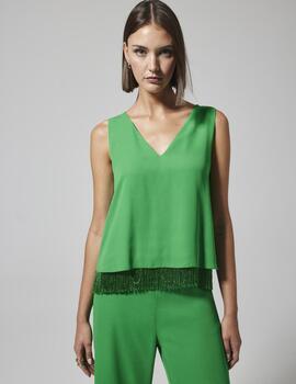 BLUSA SISAS FLECOS VERDE