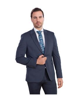 Traje Lino Clemente super slim fit marino c/1553