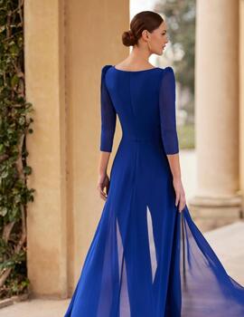 VESTIDO PANTALON GEORGETTE ROYAL