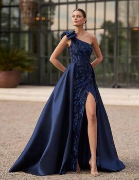 Vestido MARFIL encaje marino