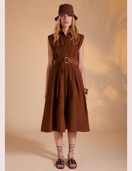 Vestido ARGGIDO hebilla marron