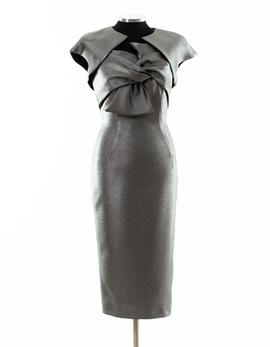 Vestido chaquetilla gris