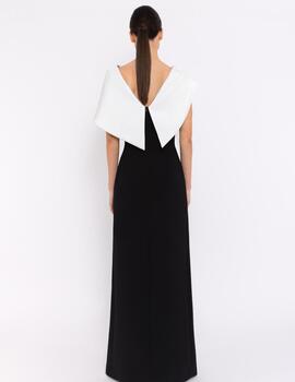 VESTIDO QUILLA PLISADA NEGRO