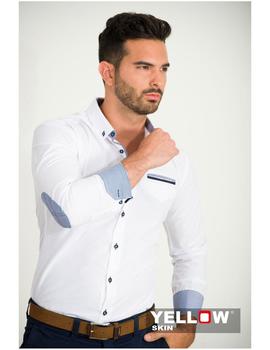 Camisa Yellow Skin 7024 blanca para hombre