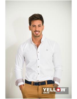 Camisa Yellow Skin 7074 blanca para hombre