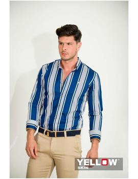 Camisa Yellow Skin 7041 marino para hombre